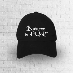 GRATYO-Merchandise-Topi-Business-is-Fun-Hitam