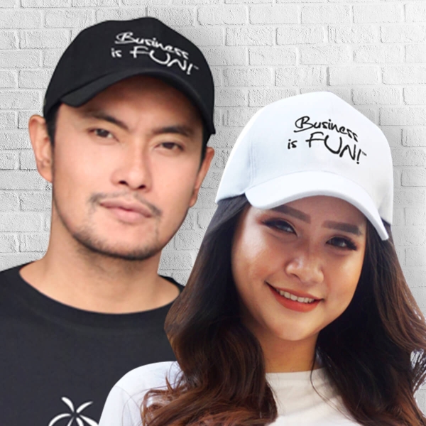 GRATYO Merchandise - Topi Business is Fun Hitam Putih